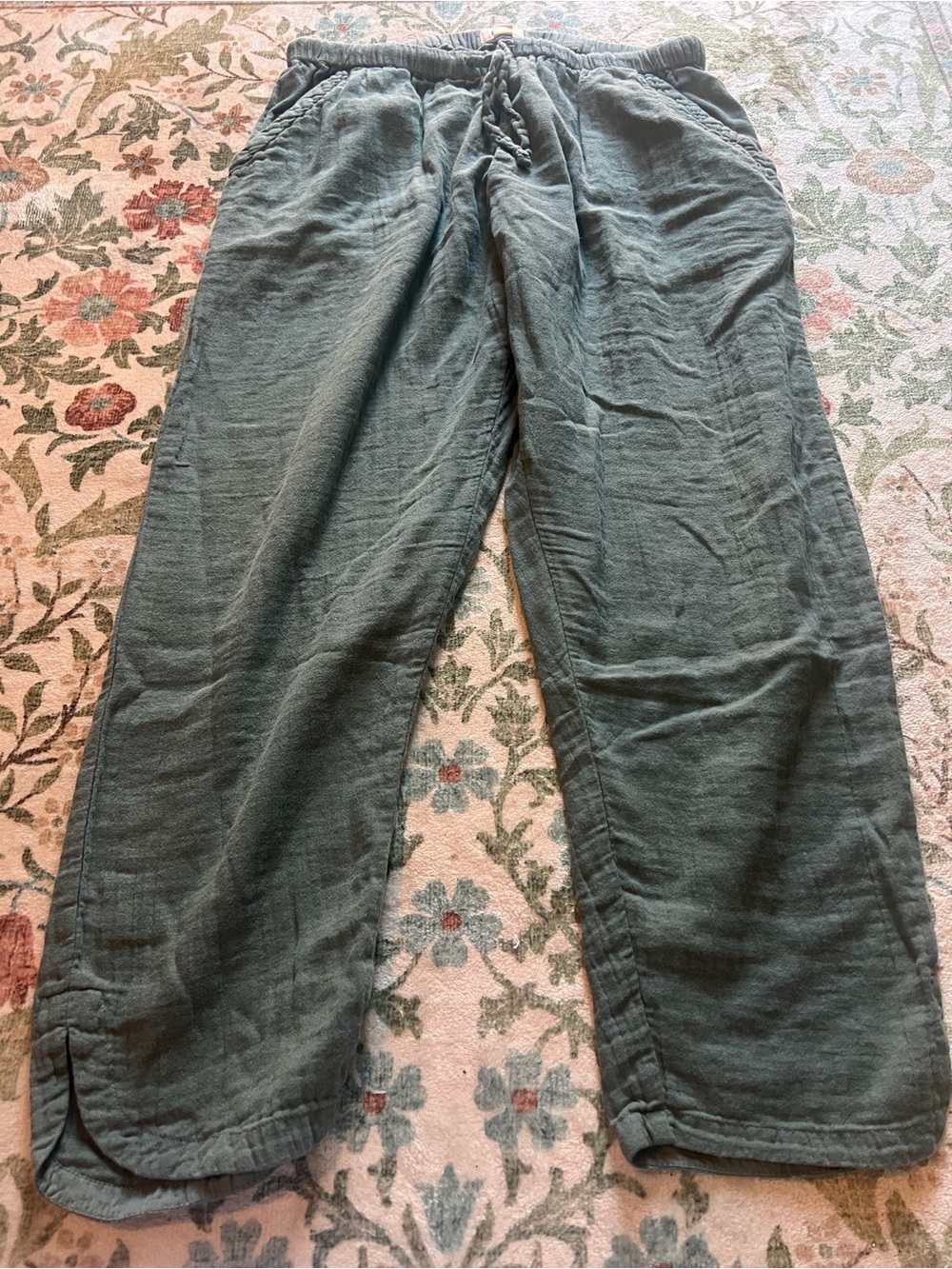 Pact Organic Cotton Gauze Pants Medium Green